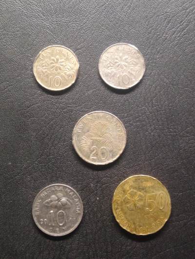 荟藏特别场次第十期——“社长的硬币堆” - 新加坡-马来西亚硬币批量五个