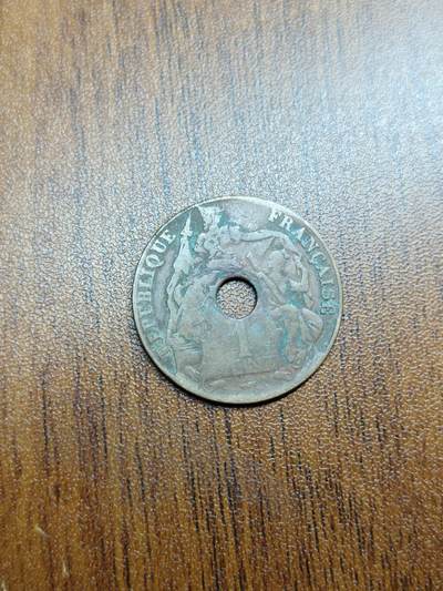 蜀地medal徽章收藏 春季精品拍场 - 法属印支安南时期 百分之一铜币