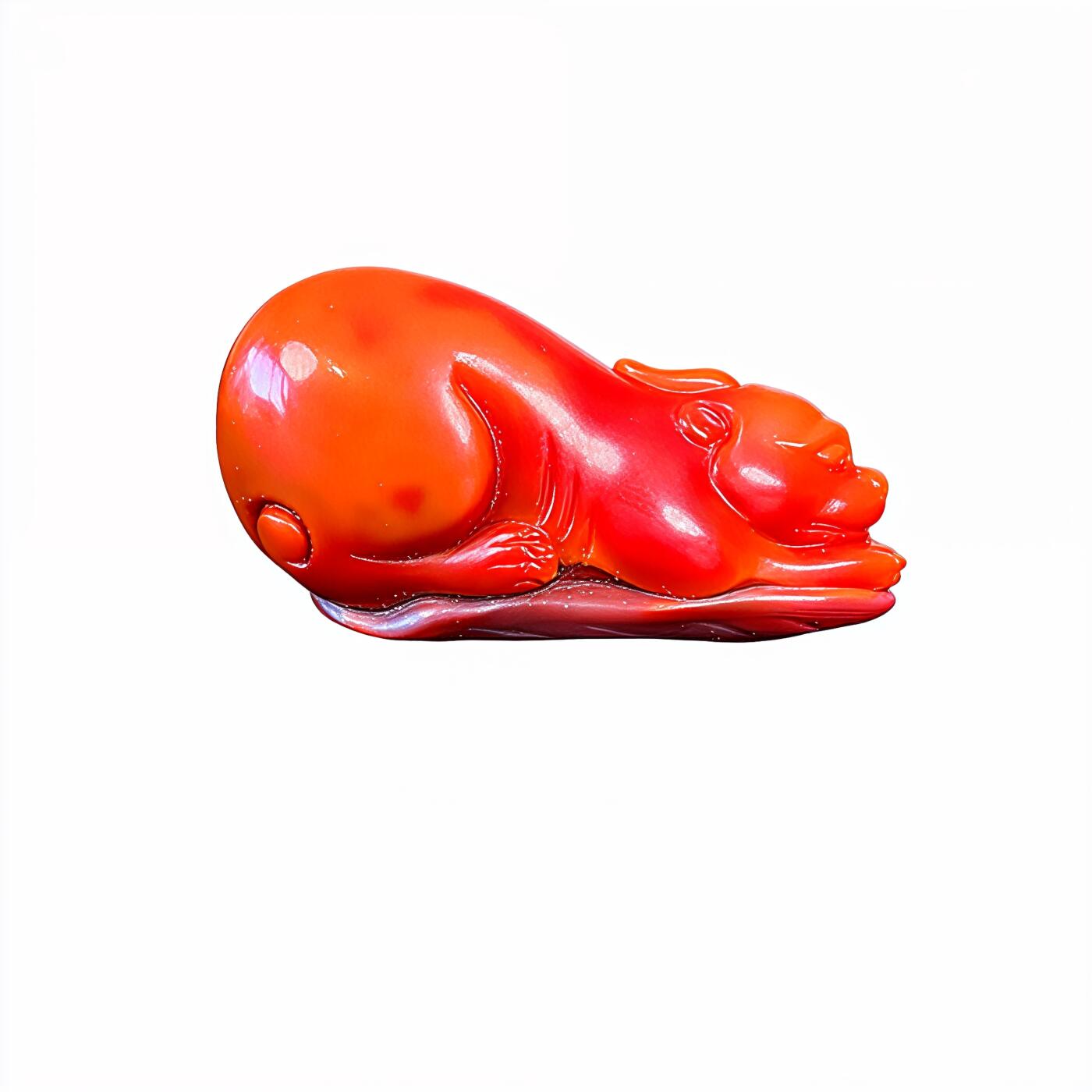 碧月说宝.君子怀瑾·当代和田玉清风专场(三) 苏州名家娄爱武雕南红立体貔貅吊坠