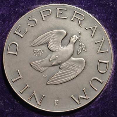 【德藏】世界币章拍卖第168期（拍品征集中~欢迎藏友联系） - 1953年 荷兰北海大洪水灾后重建纪念大铜章 带盒 直径约：58.9mm；重约：67.6g