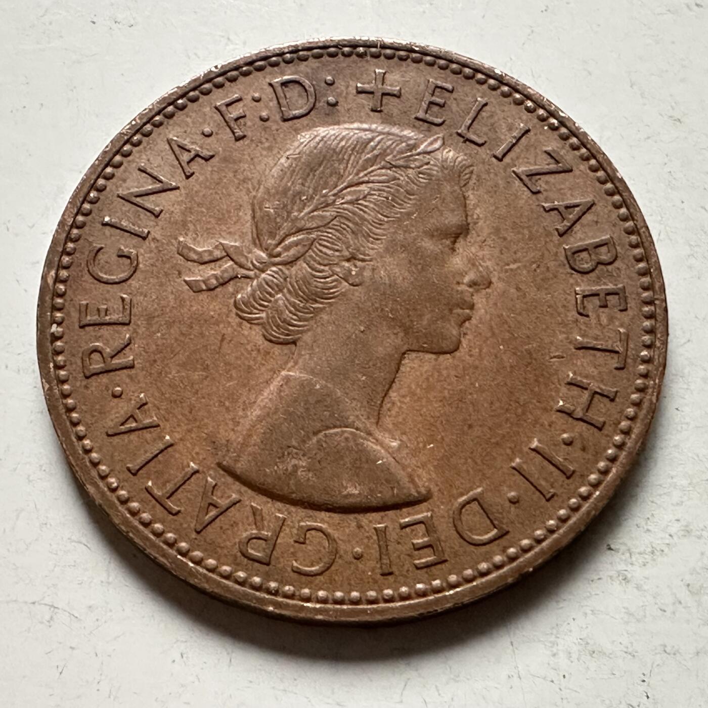 🌹外币初藏🌹🐯2026年第32场   每周二四六晚8️⃣点 接代拍 英国 1965年 一便士 