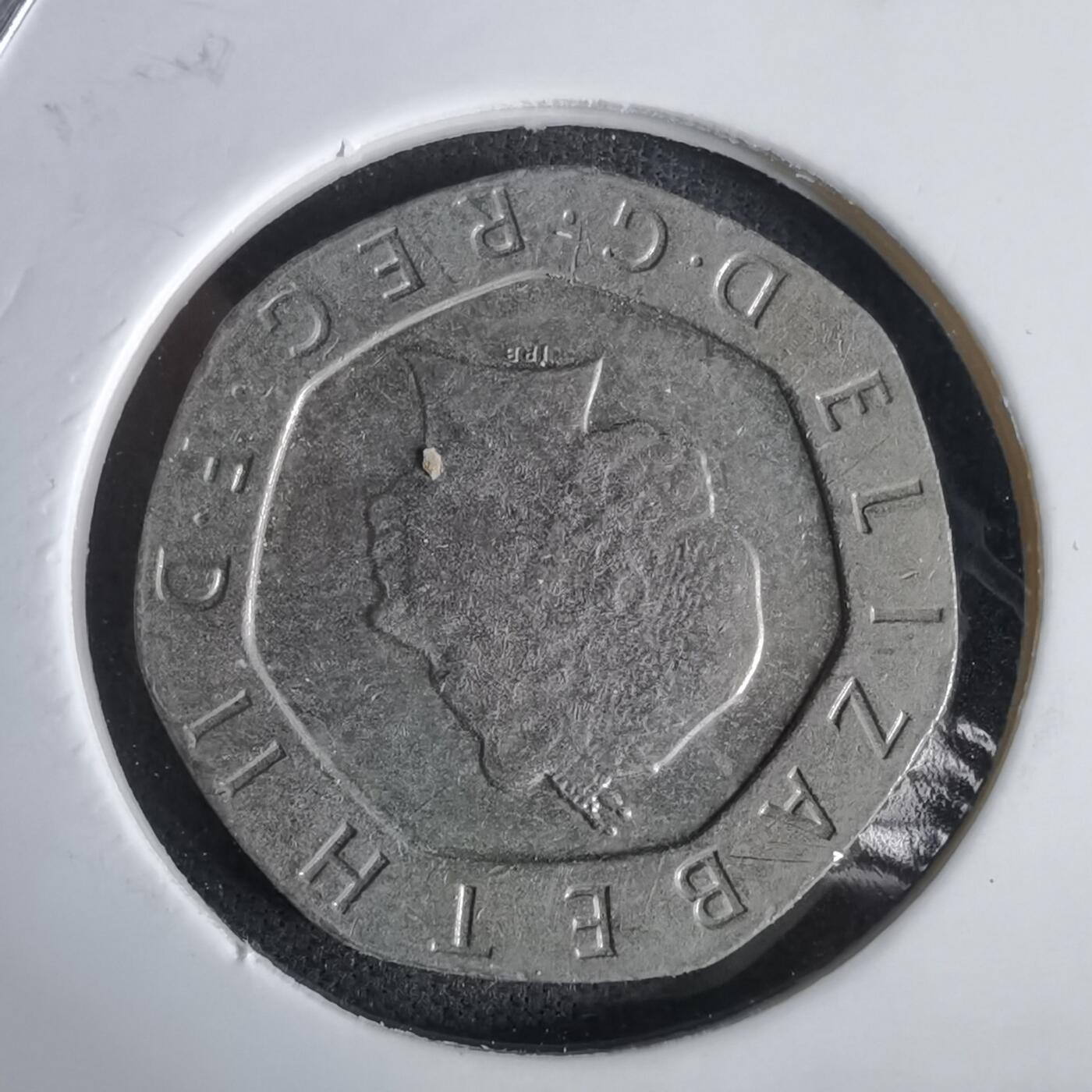 沼泽如烟--第1027场 英国1999年20便士