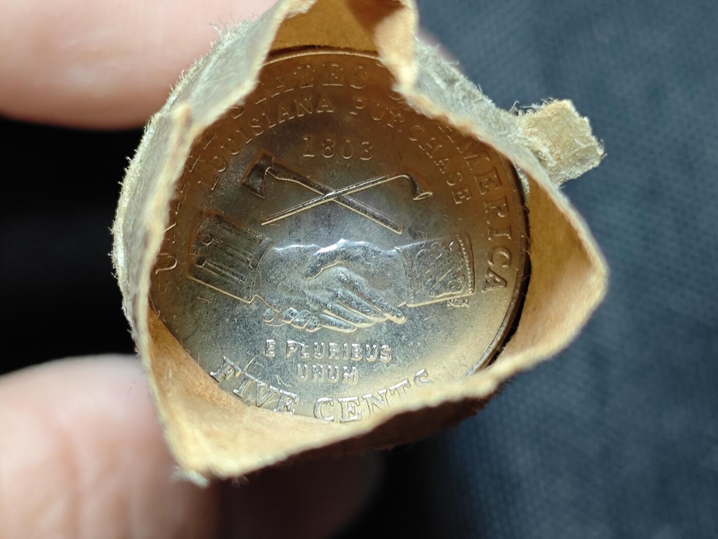 KK钱币收藏小铺   套币专场 2月预留时间 周末发货  美国5分纪念币 一卷40枚 原卷少见