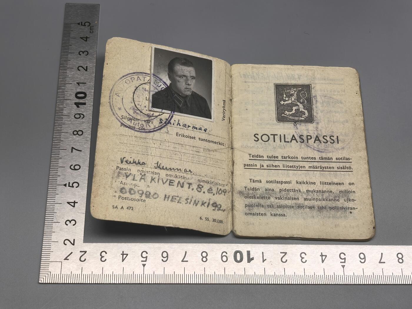 小驴勋章奖章收藏3月21日周六晚六点拍卖（珍爱和平，收藏战争，铭记历史，勿忘国耻，忠党爱国。有偿代拍，送拍规则在简介最后，参拍须阅读规则后再参拍，关系到运费包装发货时效真假辨别等关键信息，拍卖时不再发原图，看大图店主微信码在拍卖店铺介绍里） 芬兰军人证 授予汽车兵 内页记载丰富详细 翻译请见介绍