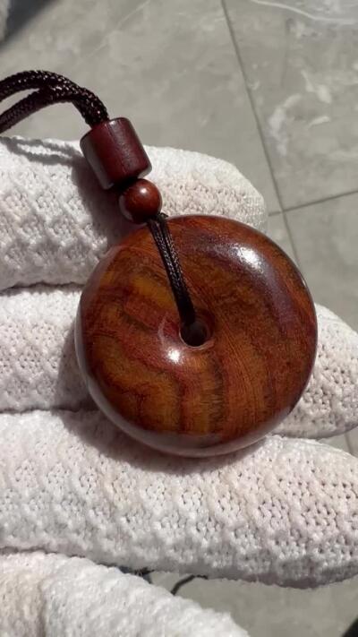 零元拍：海南黄花梨平安扣：33.5/12.5MM