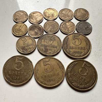 🌹外币初藏🌹🐯2026年第32场   每周二四六晚8️⃣点 接代拍 - 苏联戈比铜币 16枚