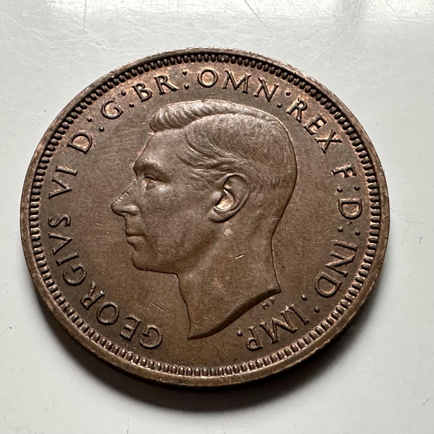 🌹外币初藏🌹🐯2026年第32场   每周二四六晚8️⃣点 接代拍 英国 1938年 半便士  b