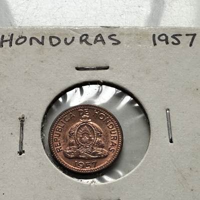 🌹外币初藏🌹🐯2026年第32场   每周二四六晚8️⃣点 接代拍 - 洪都拉斯1957年一分