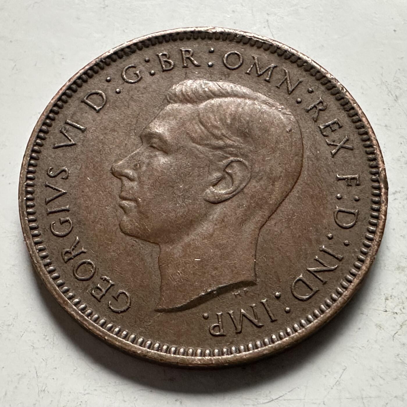 🌹外币初藏🌹🐯2026年第32场   每周二四六晚8️⃣点 接代拍 英国 1946年 一法新 b