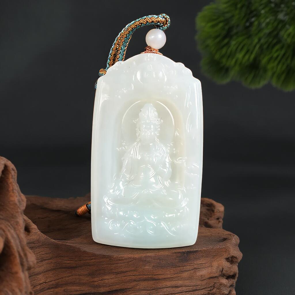 碧月说宝.君子怀瑾·当代和田玉清风专场(四) 老坑和田玉莲花观音