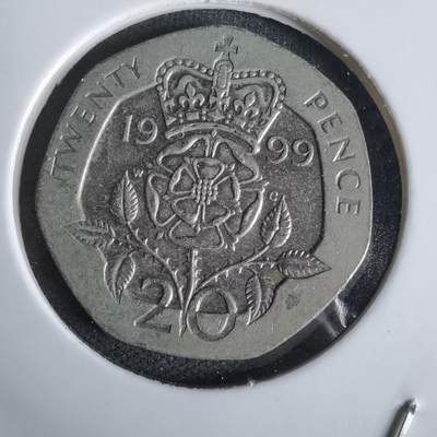 沼泽如烟--第1027场 - 英国1999年20便士