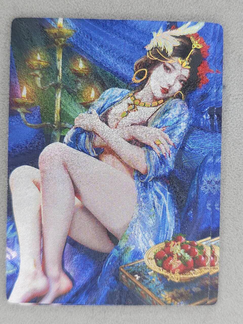 龙虎卡牌-七九场（满200元包邮，无佣金，每周六结拍，欢迎送拍） 冷烫粗闪2张 星宿文创 魅玄鉴 - 胡喜妹 二渐变