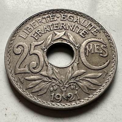 🌹外币初藏🌹🐯2026年第32场   每周二四六晚8️⃣点 接代拍 - 法国1921年25分