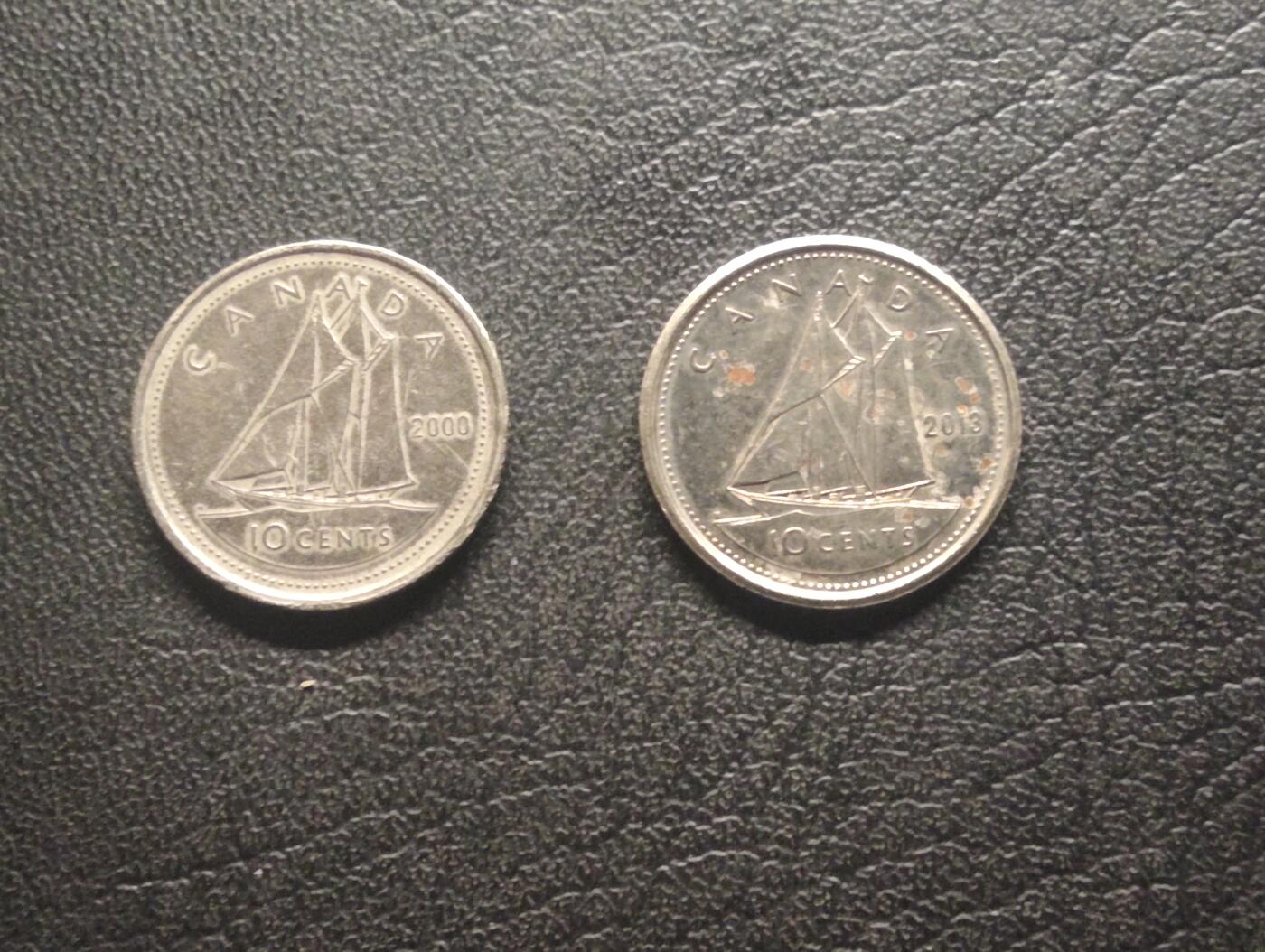 荟藏特别场次第十期——“社长的硬币堆” 加拿大10分批量两个