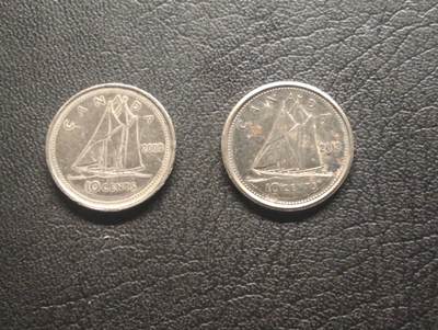 荟藏特别场次第十期——“社长的硬币堆” - 加拿大10分批量两个