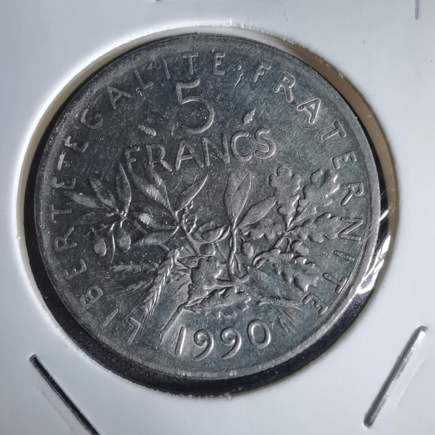 沼泽如烟--第1027场 法国1990年5法郎