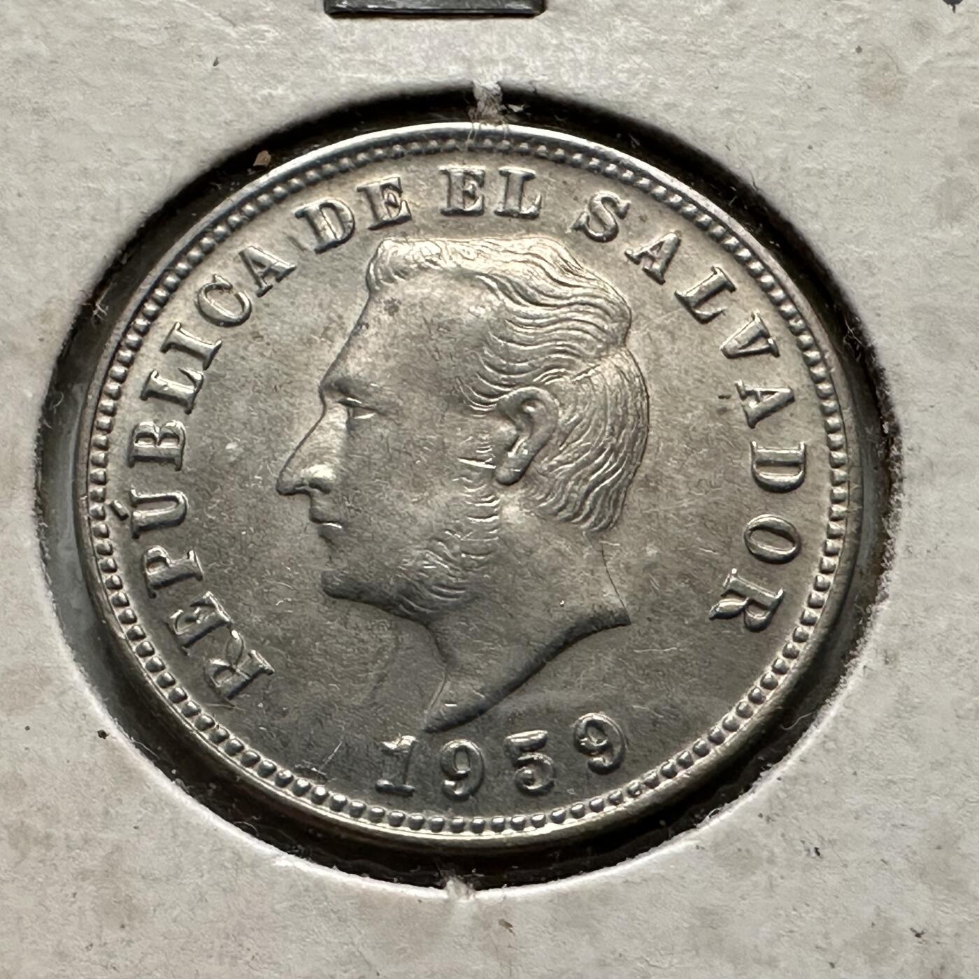 🌹外币初藏🌹🐯2026年第32场   每周二四六晚8️⃣点 接代拍 萨尔瓦多1959年五分