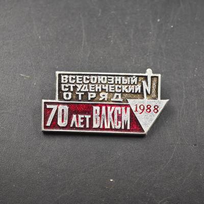 3月20日结束，成斌徽章钱币专场 - 1988年全苏学生支队70周年纪念章