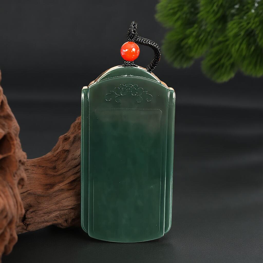 碧月说宝.君子怀瑾·当代和田玉清风专场(四) 老坑和田玉青玉平安牌