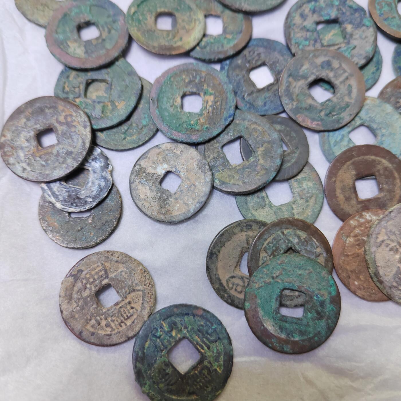 PCAI钱币  20-782 古钱铜元小专场 80枚古钱币 通货