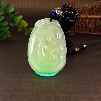 碧月说宝.君子怀瑾·当代和田玉清风专场(四) - 和田黄玉如意挂坠