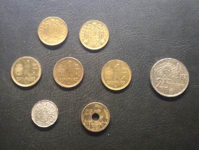 荟藏特别场次第九期——“社长的硬币堆” - 西班牙硬币批量八个-卡洛斯