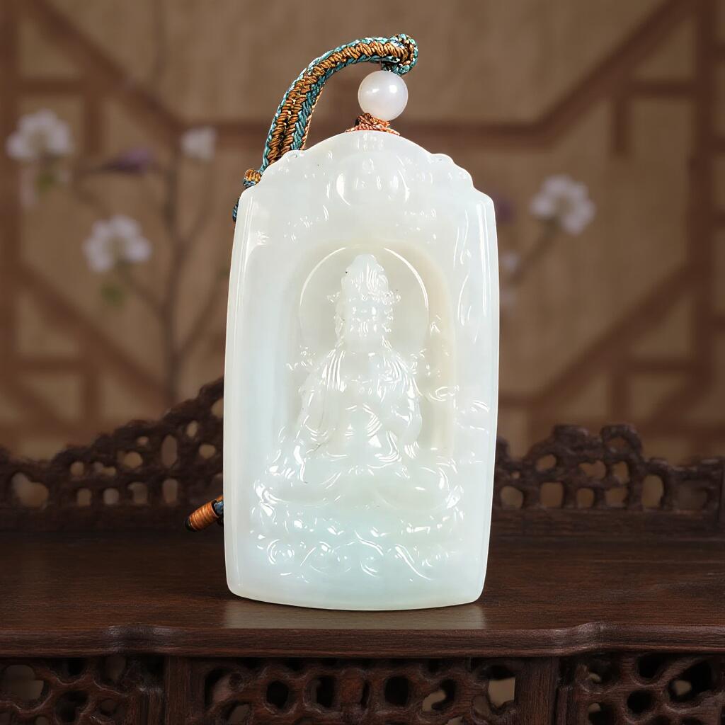 碧月说宝.君子怀瑾·当代和田玉清风专场(四) 老坑和田玉莲花观音