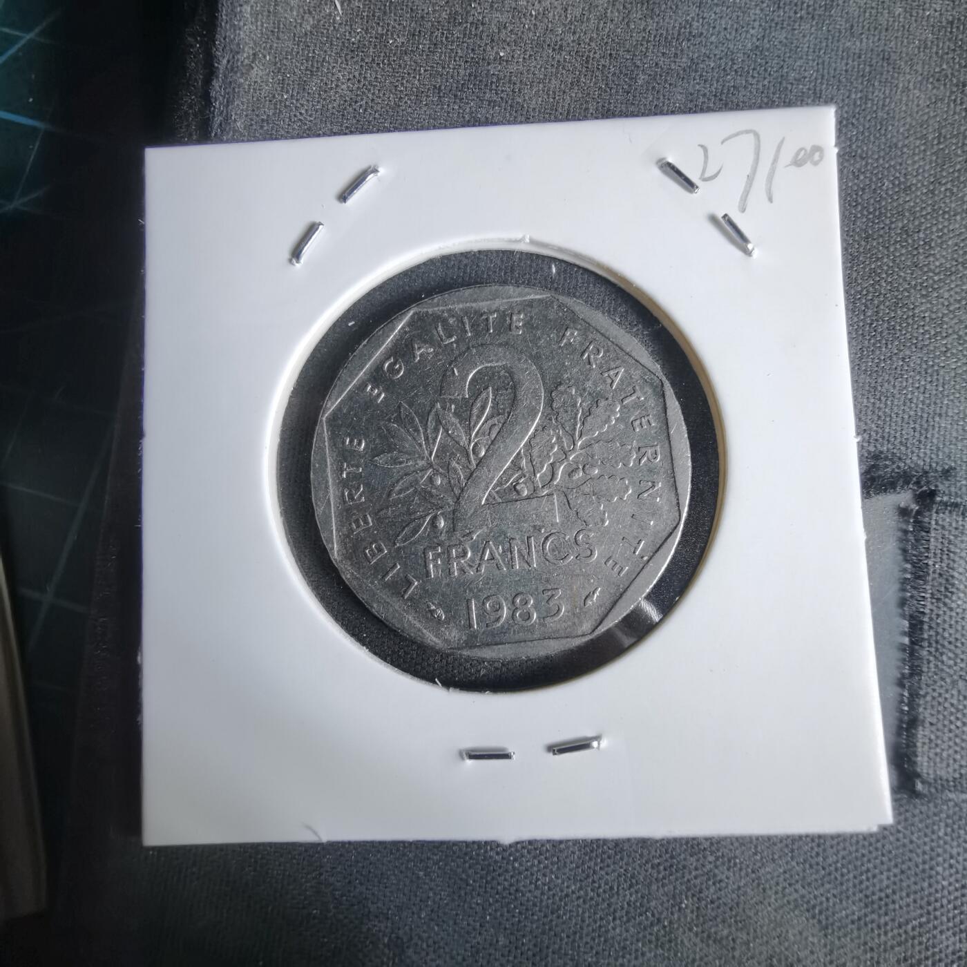 沼泽如烟--第1027场 法国1983年2法郎