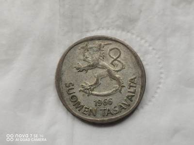 银币 - 1966年芬兰1马克银币