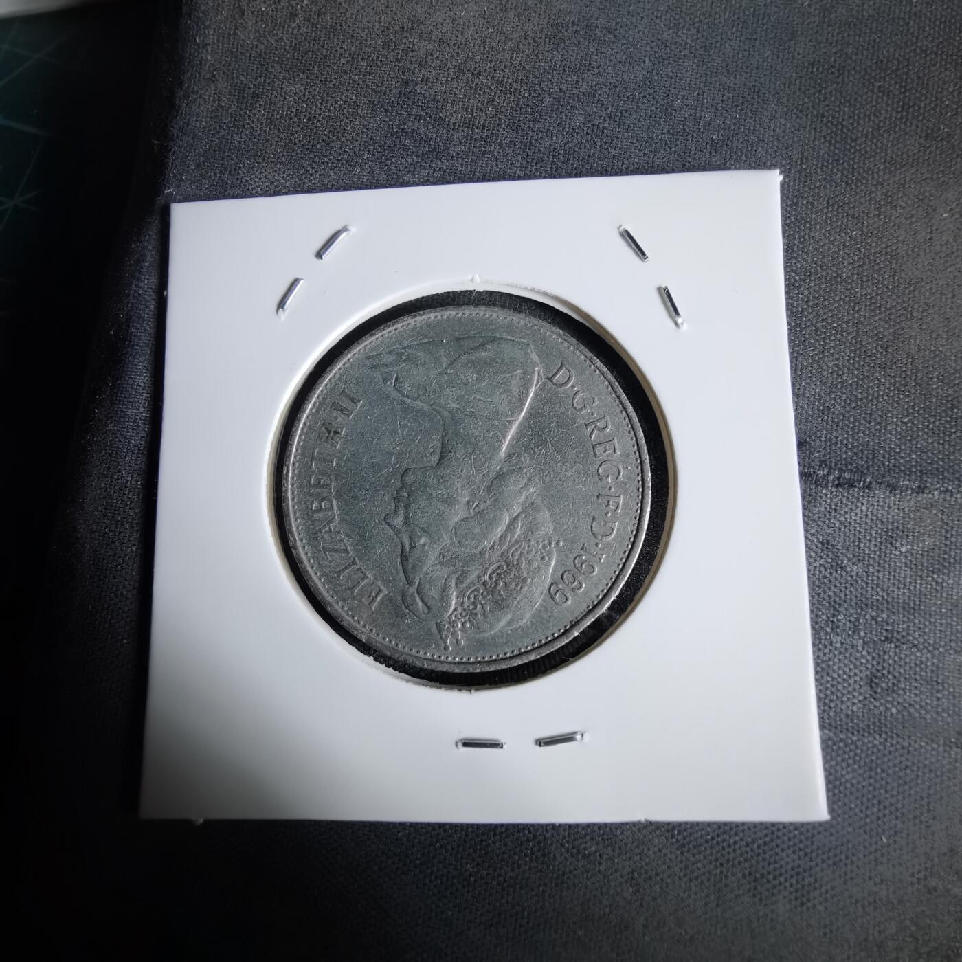 沼泽如烟--第1027场 英国1969年10便士