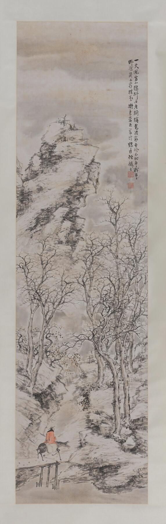 碧月说宝·同一藏家珍藏书画专场 顾麟士 骑驴访友