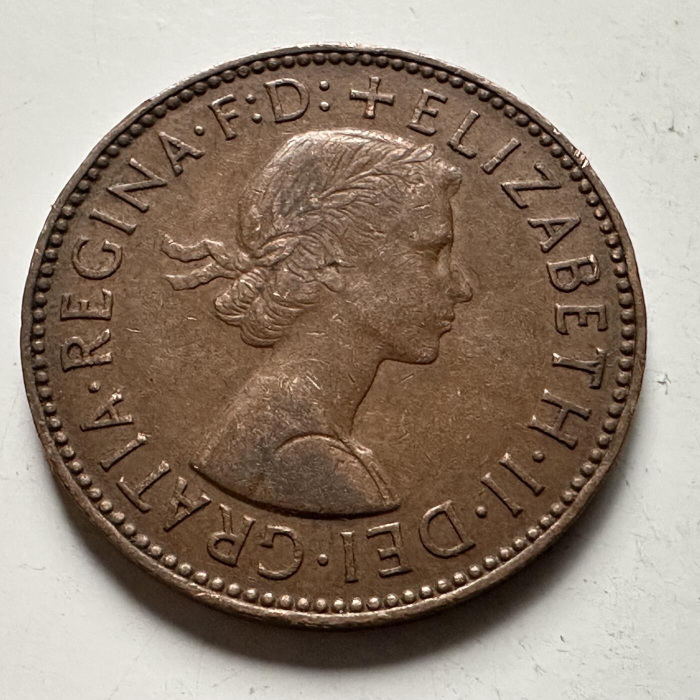 🌹外币初藏🌹🐯2026年第32场   每周二四六晚8️⃣点 接代拍 英国 1963年 半便士  b