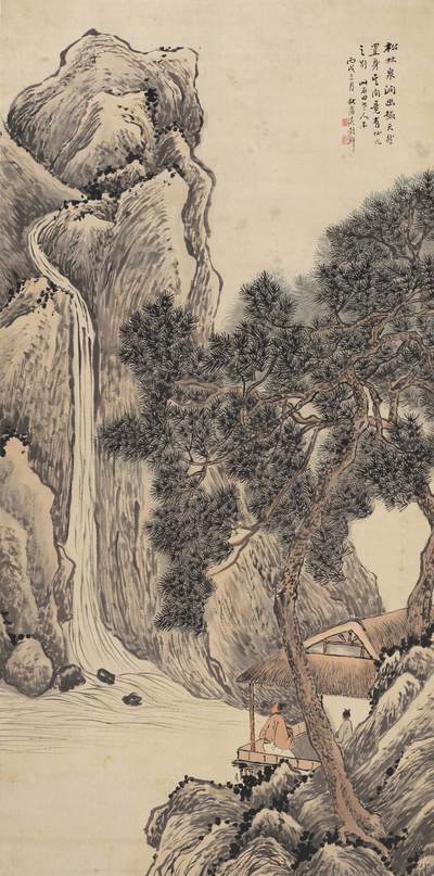 碧月说宝·同一藏家珍藏书画专场 - 吳穀祥 松林泉澗