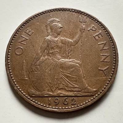 🌹外币初藏🌹🐯2026年第32场   每周二四六晚8️⃣点 接代拍 - 英国 1962年 一便士 