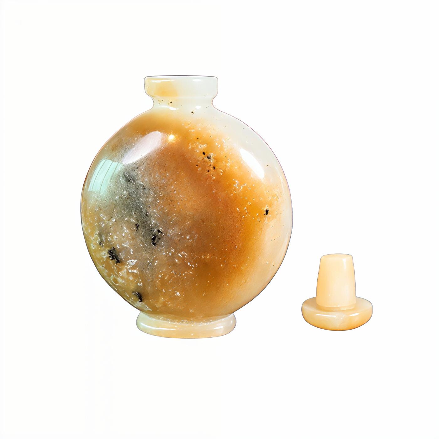 碧月说宝.君子怀瑾·当代和田玉清风专场(四) 和田玉糖色鼻烟壶