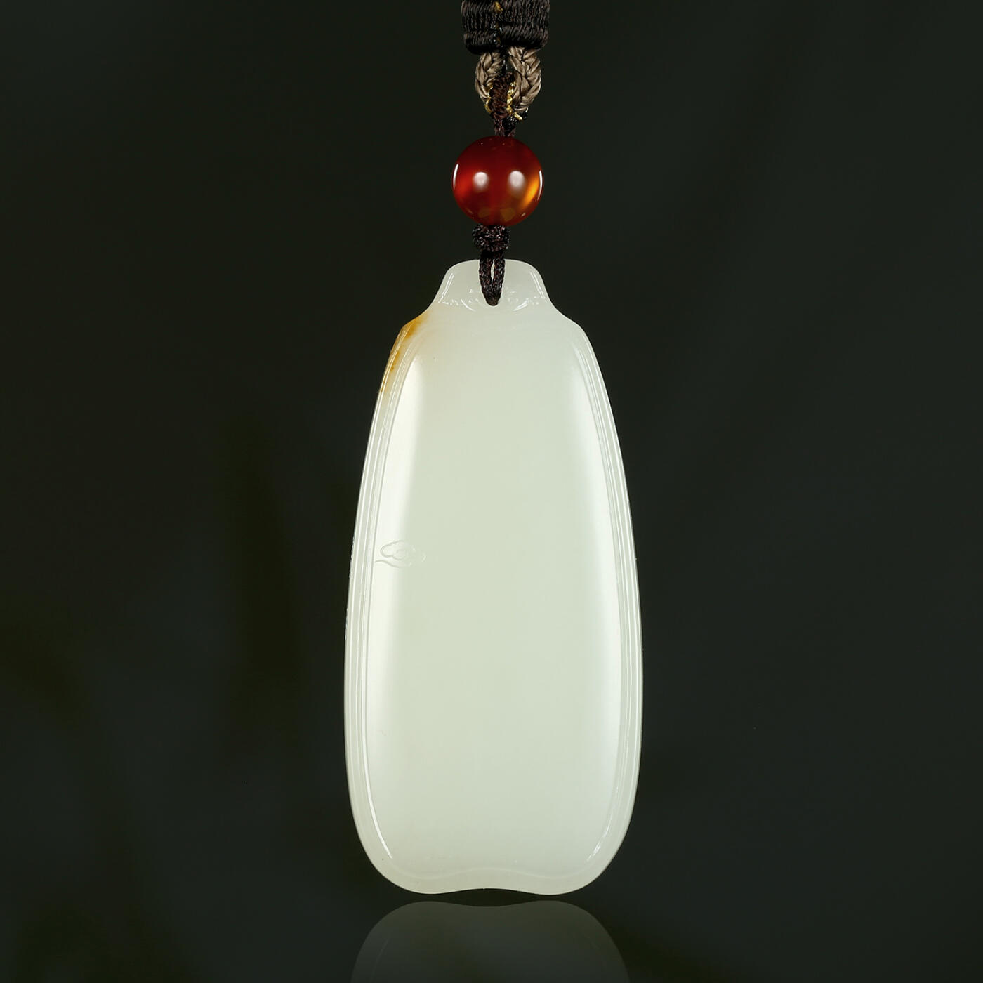 碧月说宝.君子怀瑾·当代和田玉清风专场(三) 高俊华 洒金皮和田玉籽料平安如意牌