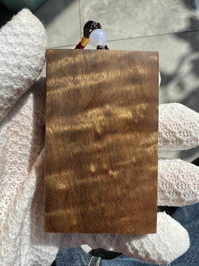 零元拍：NO50金丝楠平安无事牌，3D立体波纹。满水波香喷喷的小金砖，金光闪闪，73/45.5/14MM - 零元拍：NO50金丝楠平安无事牌，3D立体波纹。满水波香喷喷的小金砖，金光闪闪，73/45.5/14MM