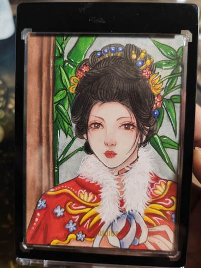 阳大大卡牌拍卖第105期（持续收拍品，周五晚上九点截拍，进群福利早知道） - 【手绘卡】GTH 原来是张狒狒 红楼王熙凤 手绘原稿 1/1