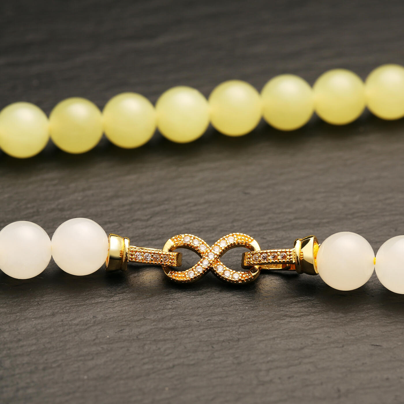 碧月说宝.君子怀瑾·当代和田玉清风专场(三) 稀缺和田玉黄玉白玉渐变色项链