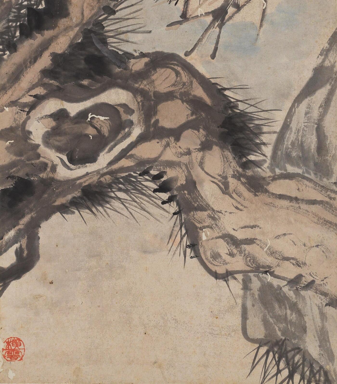 碧月说宝·同一藏家珍藏书画专场 胡公寿 虬松凌云