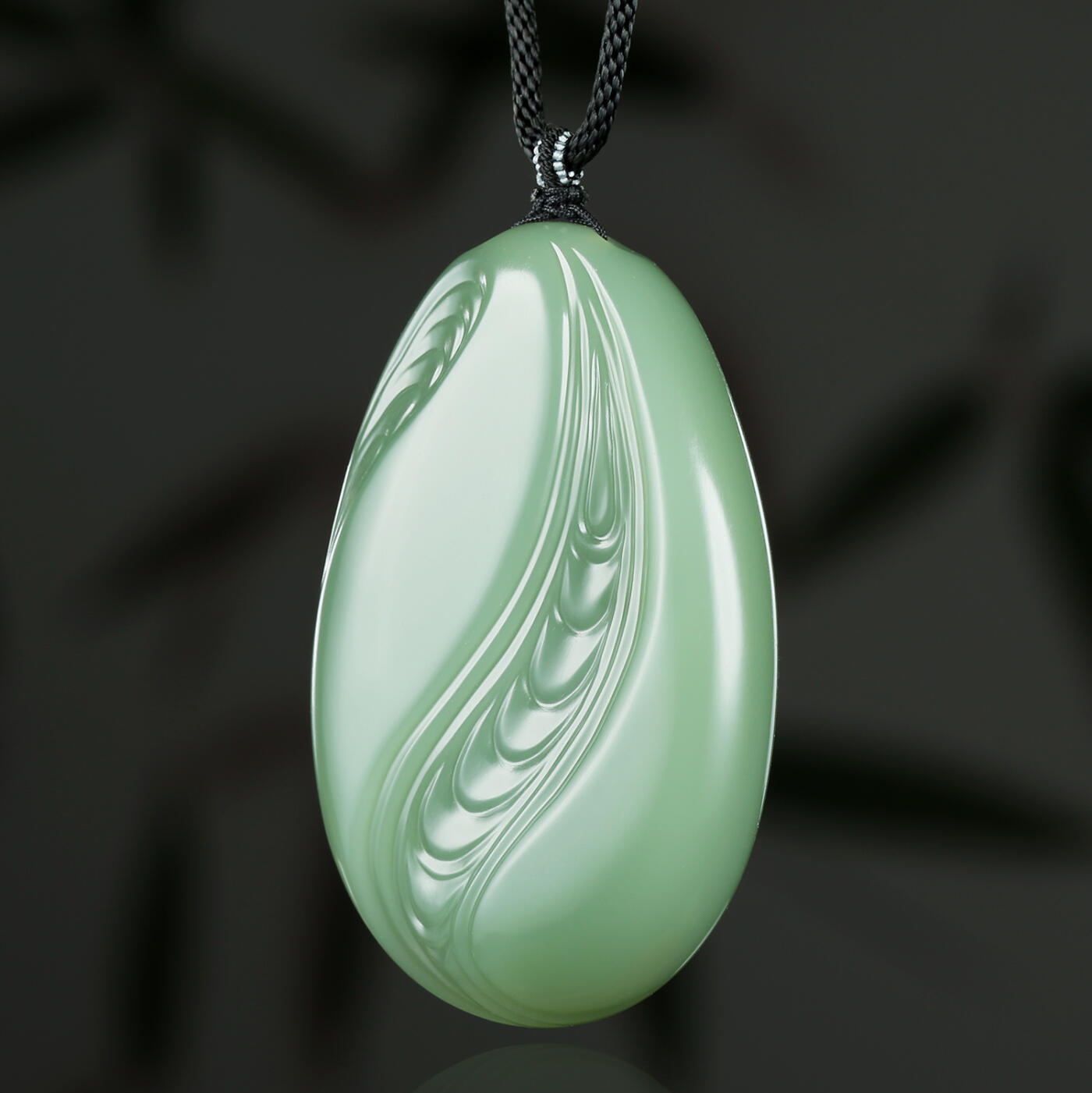 碧月说宝.君子怀瑾·当代和田玉清风专场(三) 杨文双 过灯粉青碧玉上善若水佩