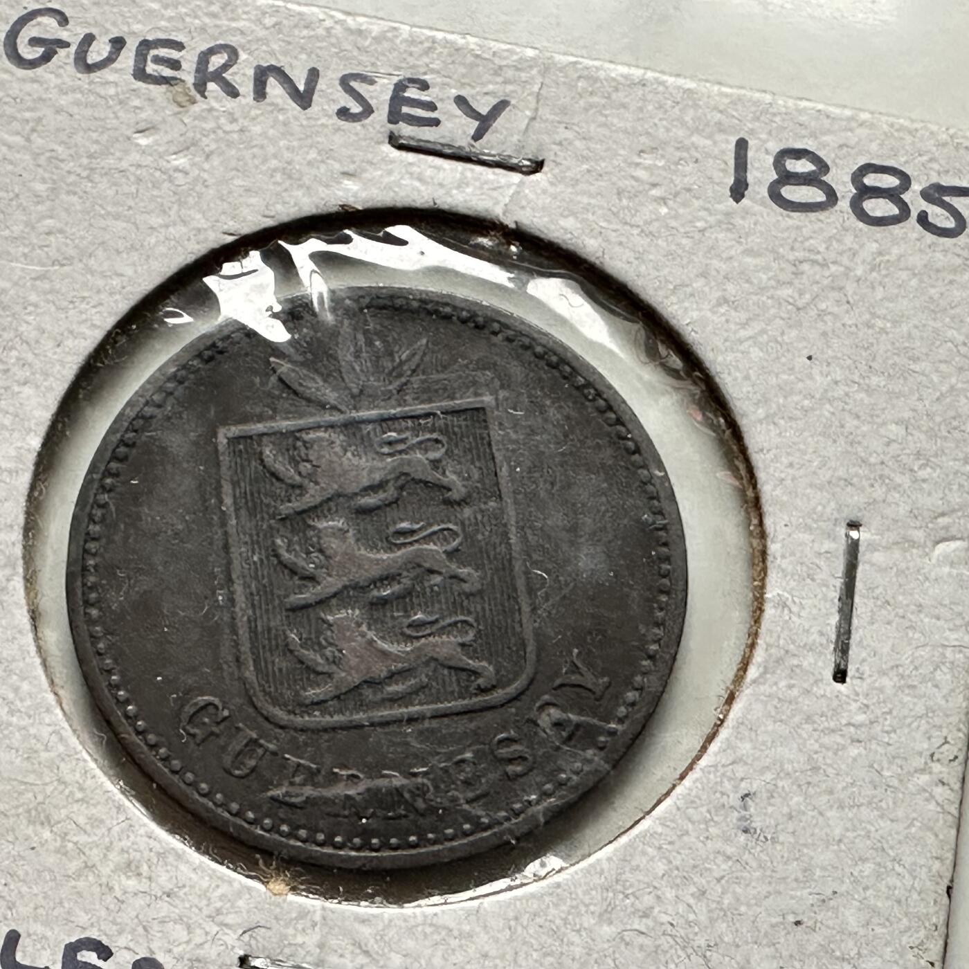 🌹外币初藏🌹🐯2026年第32场   每周二四六晚8️⃣点 接代拍 根西岛 1885年  4道布 