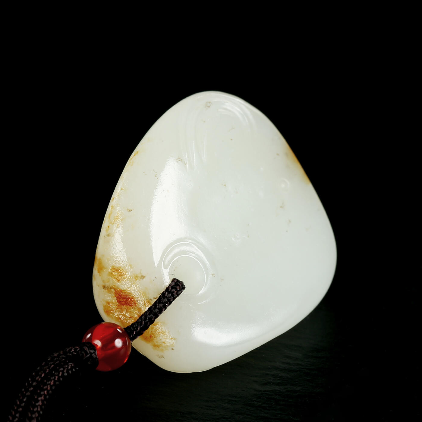 碧月说宝.君子怀瑾·当代和田玉清风专场(三) 洒金皮和田玉上善若水平安佩