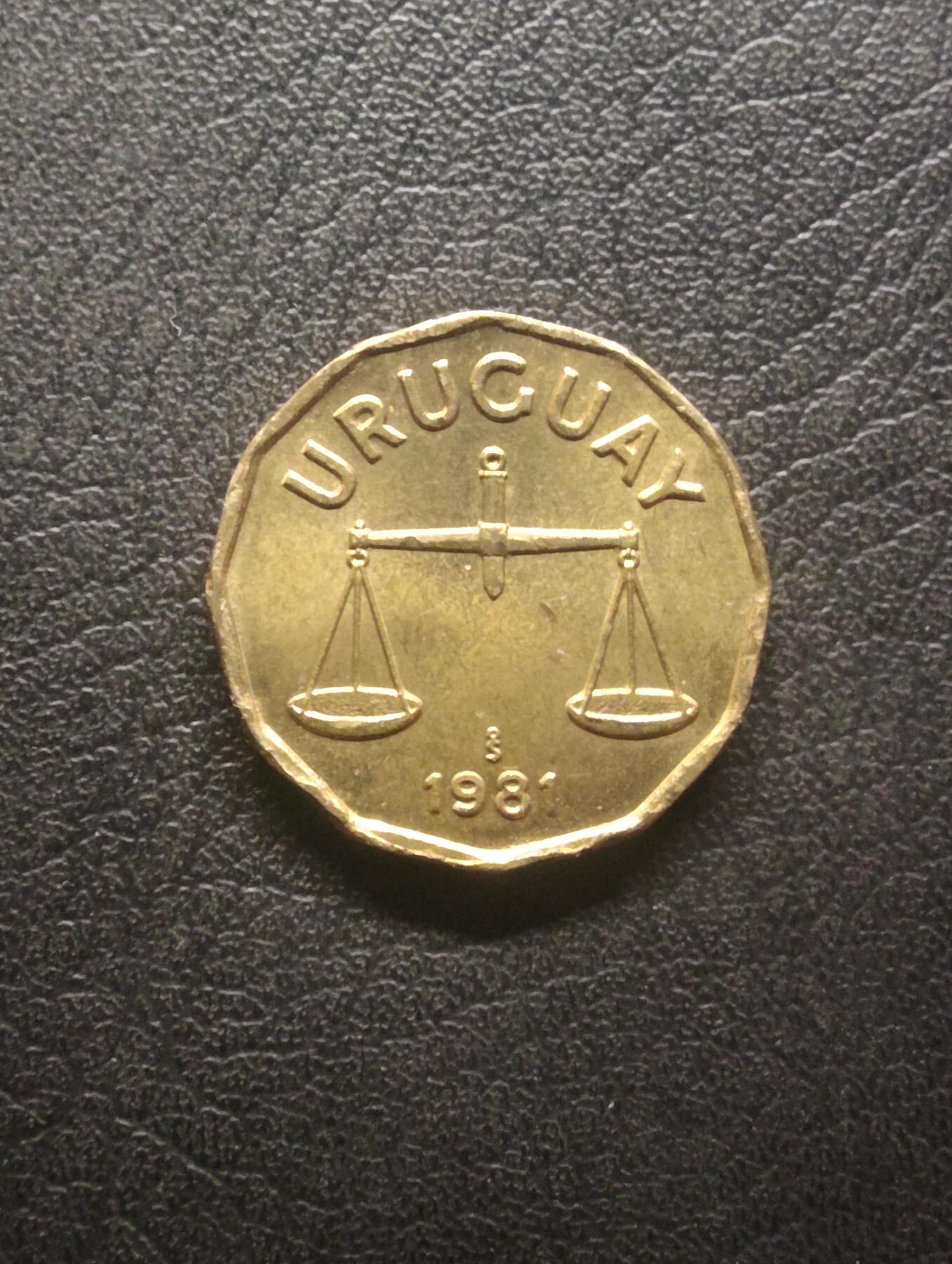 荟藏特别场次第十期——“社长的硬币堆” 乌拉圭1981年50分 原光美品