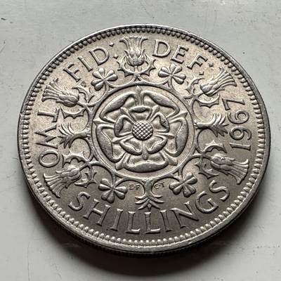 🌹外币初藏🌹🐯2026年第32场   每周二四六晚8️⃣点 接代拍 - 英国 1967年 2先令