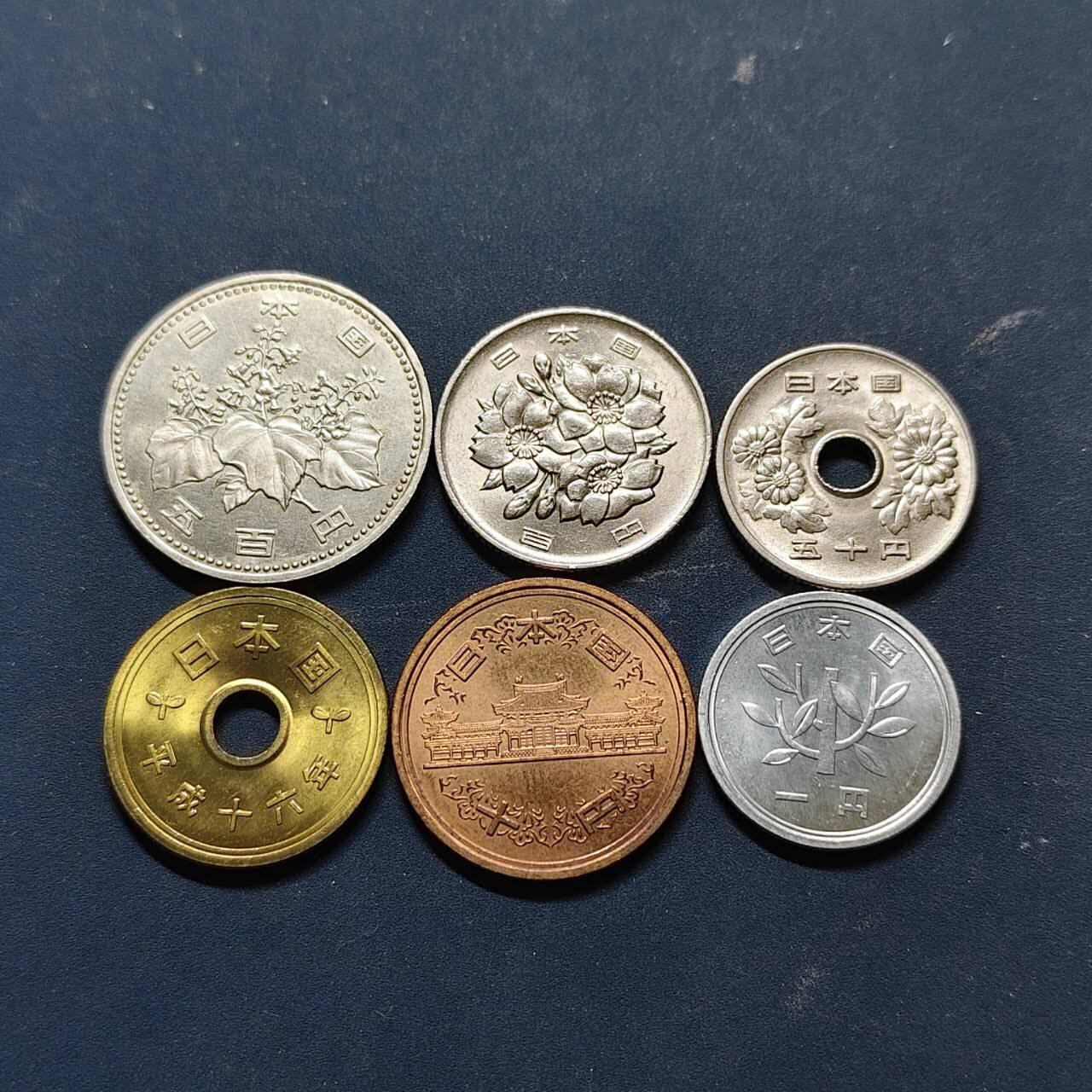 【全场包邮】纯粹捡漏拍512场 日本平成元-20年6枚套币-含特年平成元年+首版500円