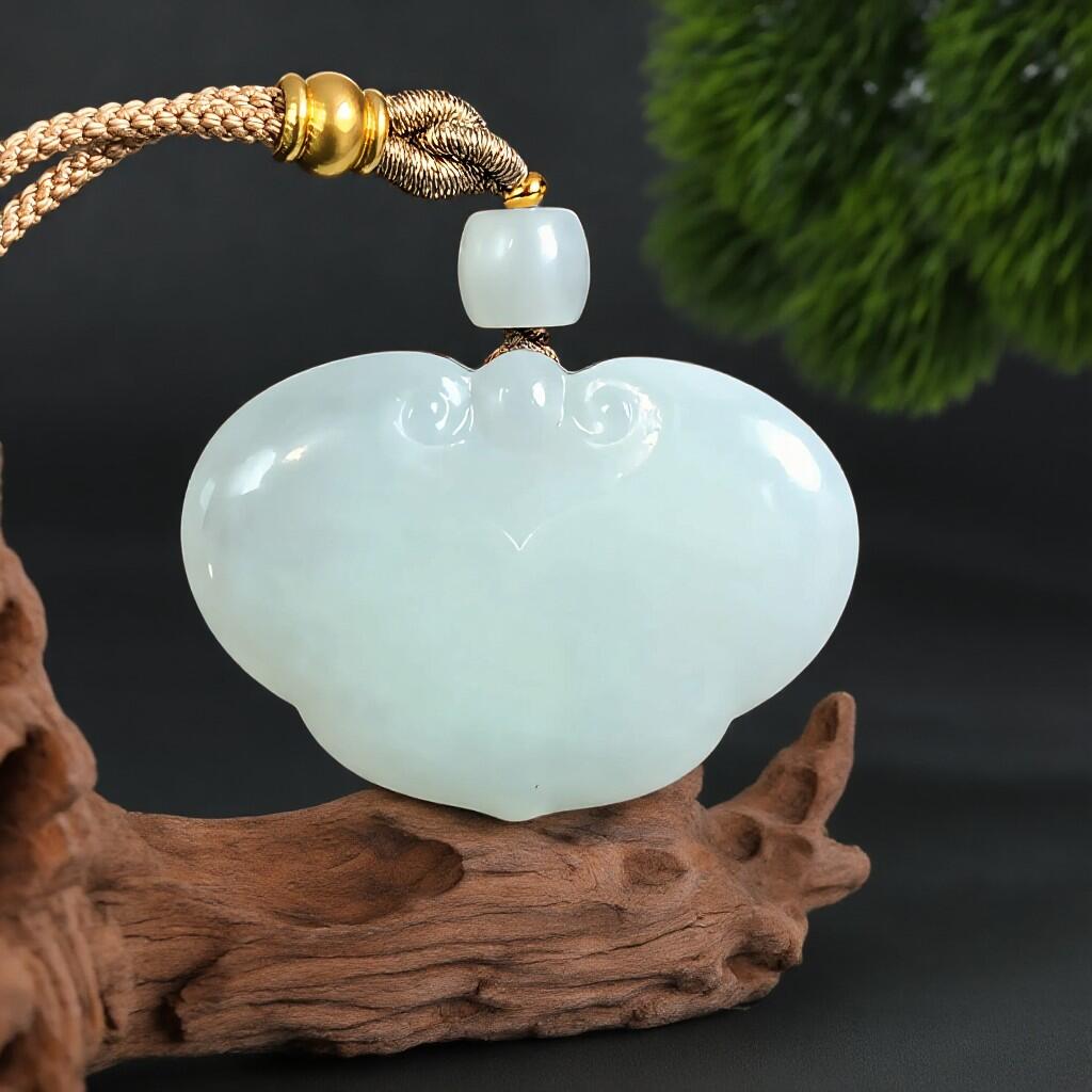 碧月说宝.君子怀瑾·当代和田玉清风专场(四) 和田玉如意锁挂件