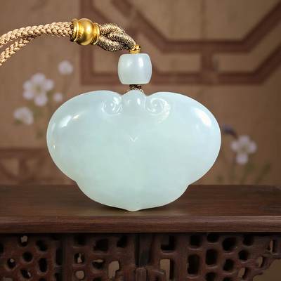 碧月说宝.君子怀瑾·当代和田玉清风专场(四) - 和田玉如意锁挂件