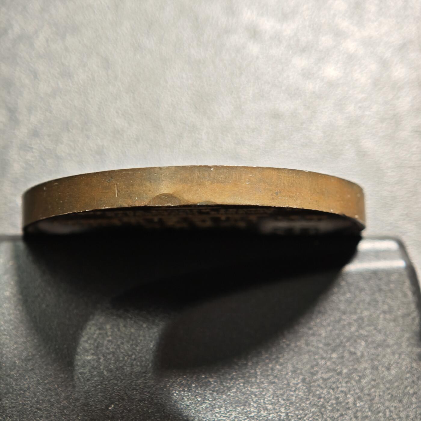 【德藏】世界币章拍卖第168期（拍品征集中~欢迎藏友联系） 1817年 法国数学家、物理学家、哲学家、散文家布莱士·帕斯卡高浮雕纪念铜章 直径约：39.3mm；重约：35.9g