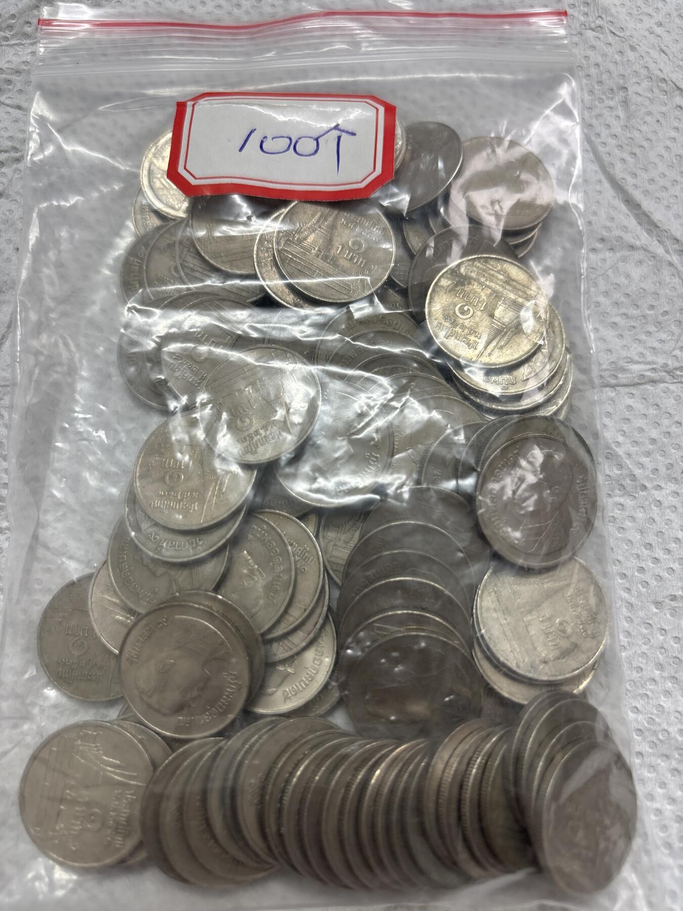 文馨钱币收藏第 297 场，银币，古钱币，铜元场，长期接代拍业务 好品泰国 100 枚